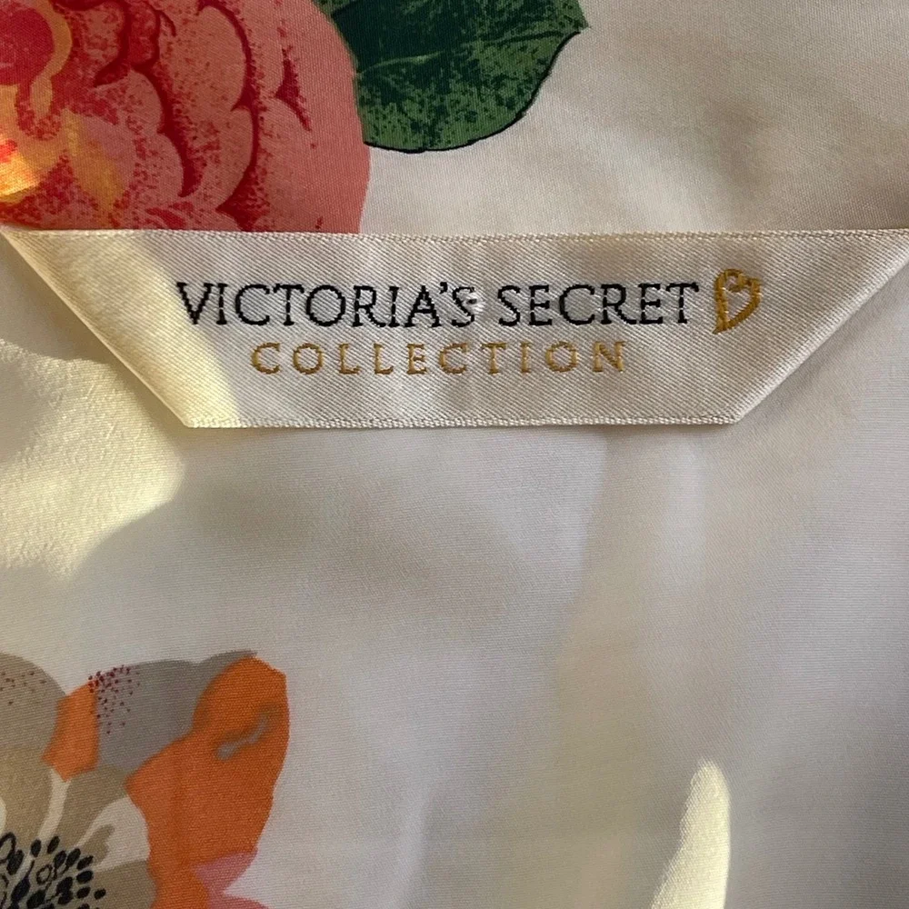 Vintage Victoria's Secret Collection Floral Pajama Set L 1995 Button Top Pants‎